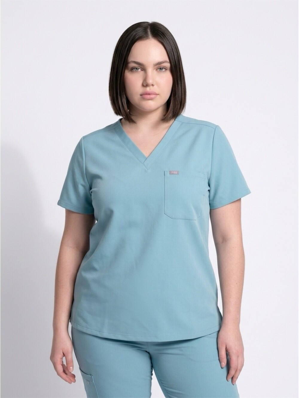 Figs Women's Caterina One Pocket Short Sleeves Hydrogreen 3XL(18) NWT
